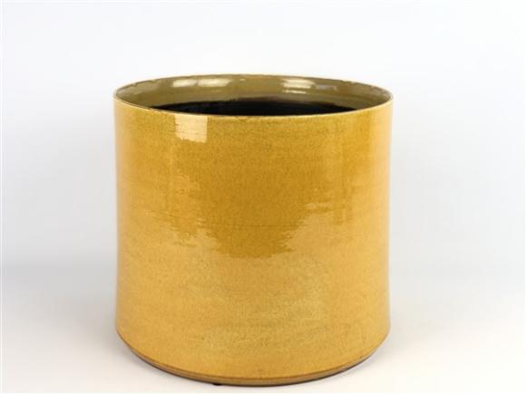 Flowerpot conic ochre