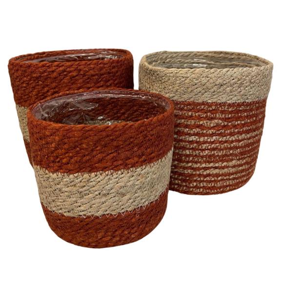 Creationbasket roest/beige