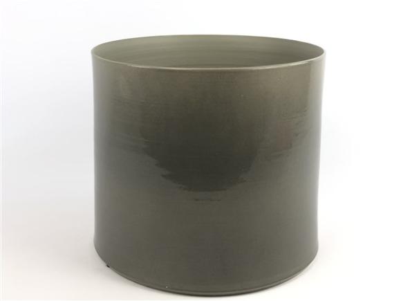 Flowerpot conic grey