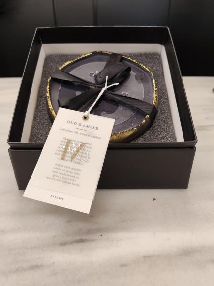 Geurkaars livia goud/zwart