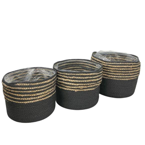 Round corn basket mixed weaving 29