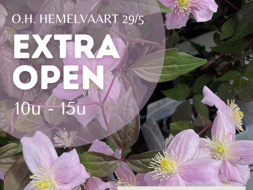 open  29/05 van 10-15 uur