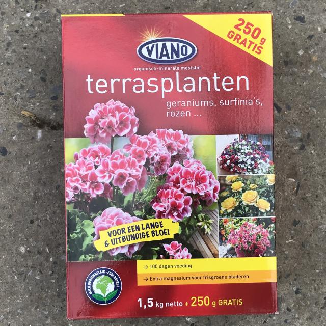 Organische meststof Terrasplanten